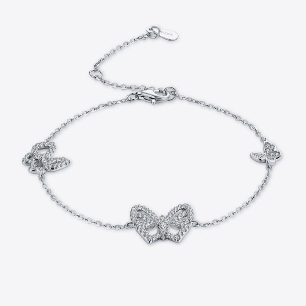 Moissanite Butterfly Shape Bracelet | Samuels Jewelers