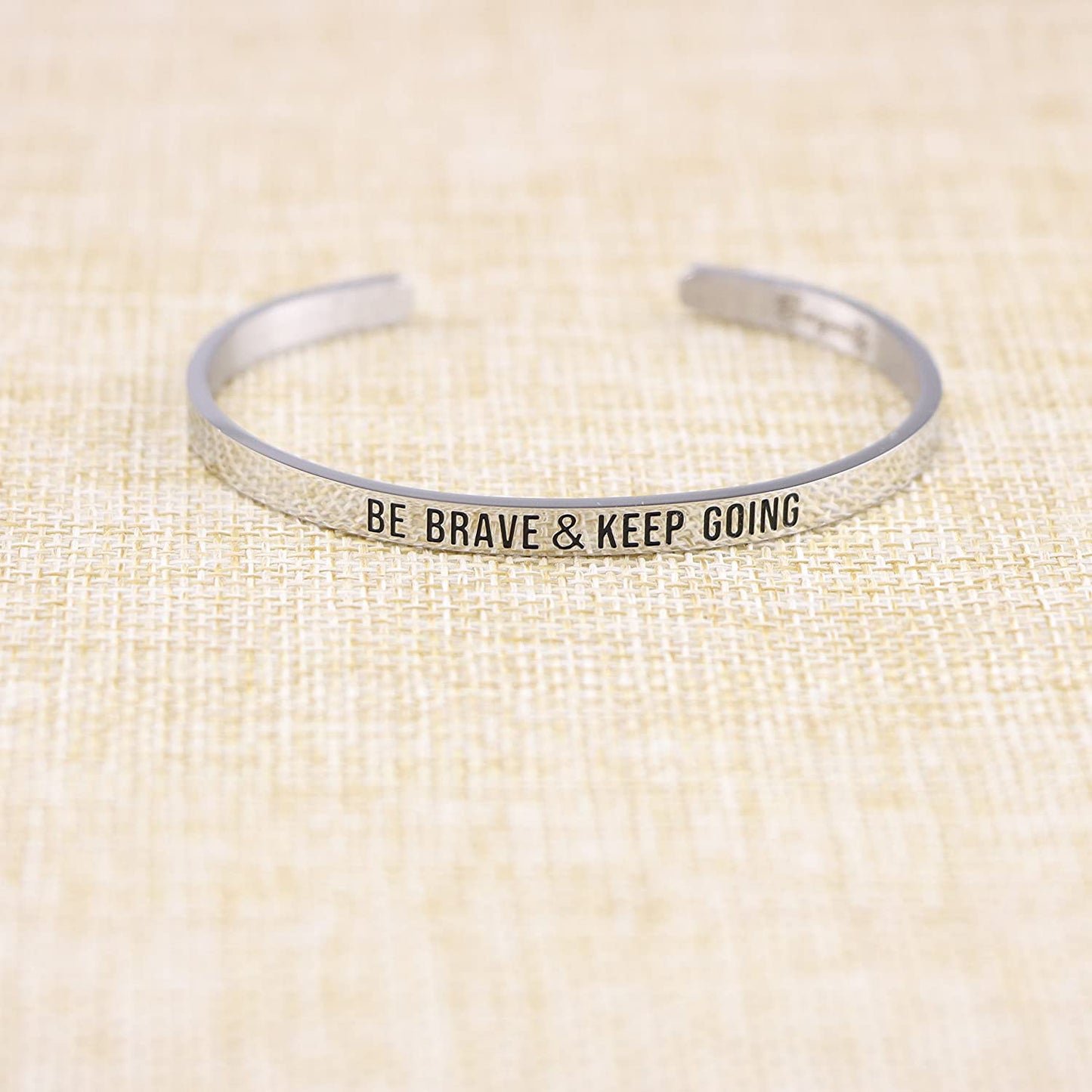 Personalized Engraved Mantra Cuff Bangle Crown Bracelet - Samuels Jewelers