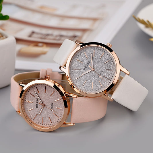 Simple Watches Geneva Faux Leather Analog Quartz - Samuels Jewelers
