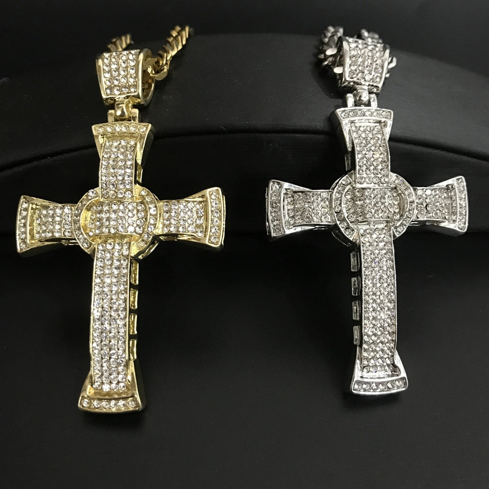 Luxury Watch Bracelet Necklace Combo Set Ice Out Cuban Hip Hop - Samuels Jewelers