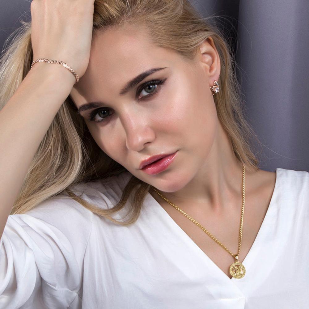 12 Horoscope Zodiac Sign Gold Pendant Necklace Aries Leo - Samuels Jewelers