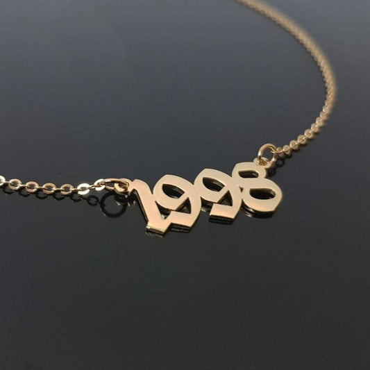 1985 To 2016 Number Date Of Birth Necklace Personalized Custom Jewelry - Samuels Jewelers