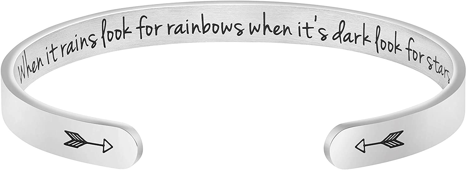 Personalized Engraved Mantra Cuff Bangle Crown Bracelet - Samuels Jewelers