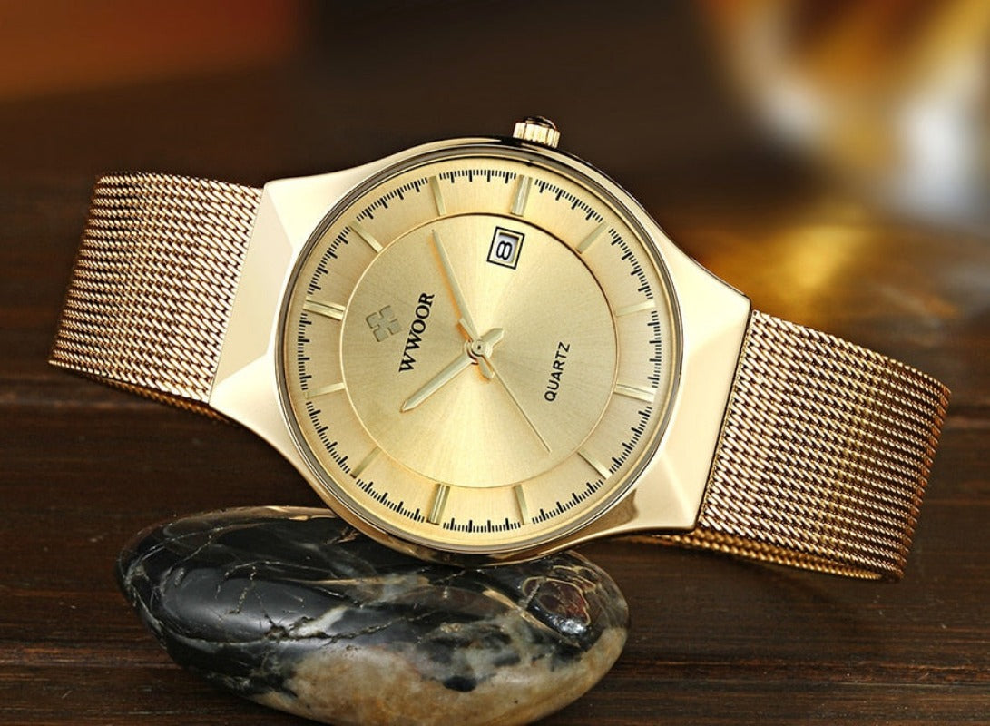 Ultra Thin Men Wristwatch Top Brand Luxury Waterproof Scratch Resistant - Samuels Jewelers