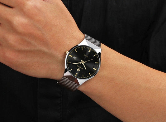 Ultra Thin Men Wristwatch Top Brand Luxury Waterproof Scratch Resistant - Samuels Jewelers
