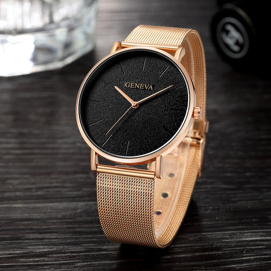 Women Watch Rose Gold Silver - Samuels Jewelers