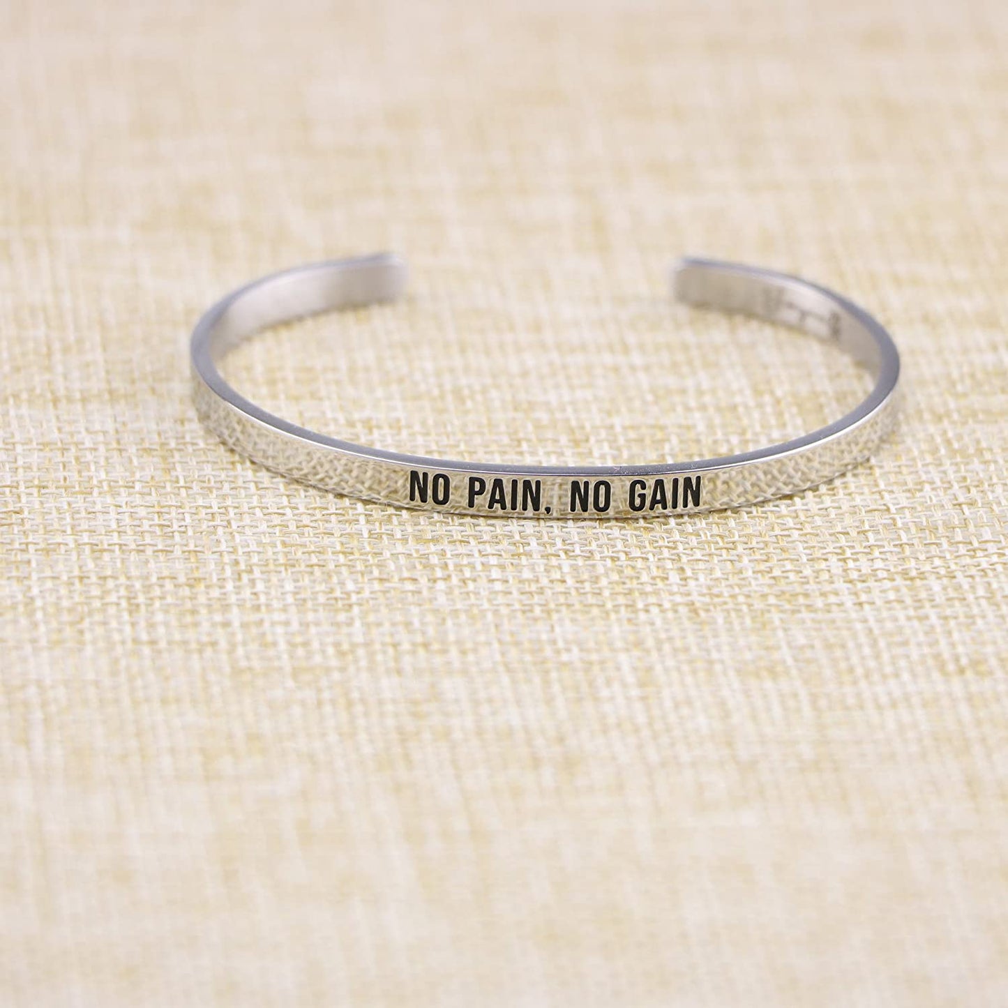 Personalized Engraved Mantra Cuff Bangle Crown Bracelet - Samuels Jewelers