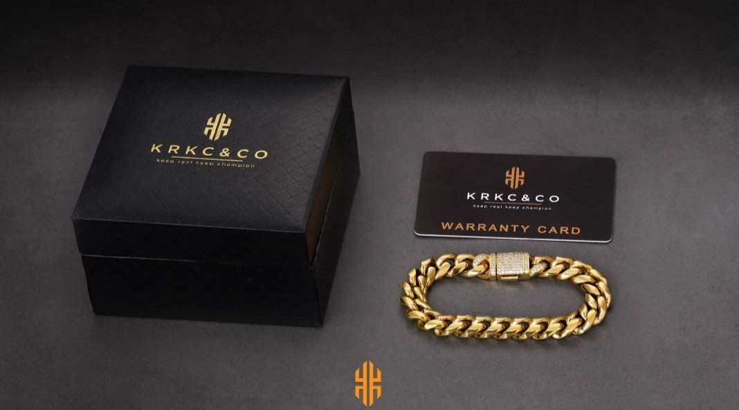 Mens Hip Hop Cuban Link Bracelet, 12mm 18k Gold Iced Out Cuban Curb Link, Urban Street-wear - Samuels Jewelers