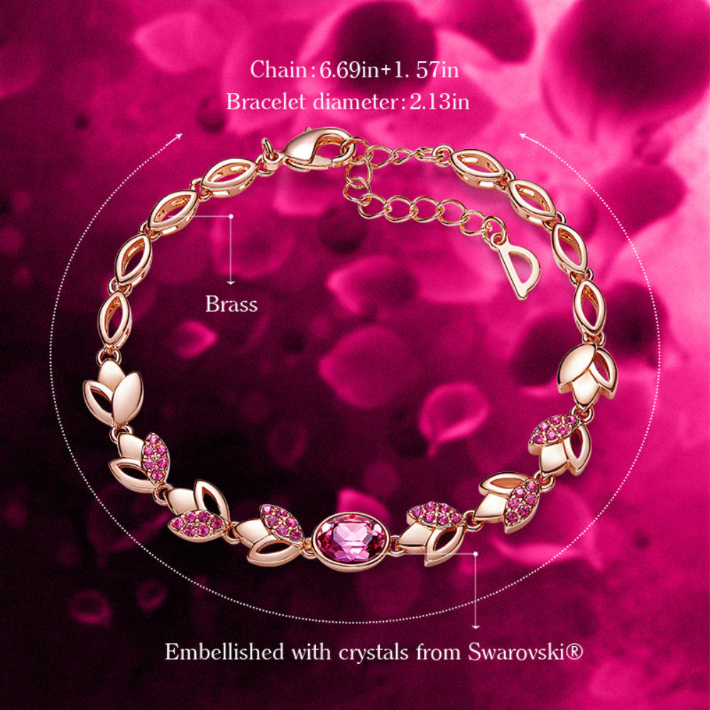Gold Jewelry Embellished with Crystals Adjustable Bracelet - Samuels Jewelers
