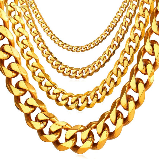 Cuban Link Gold Rapper Chain Necklace Hip Hop Jewelry - Samuels Jewelers