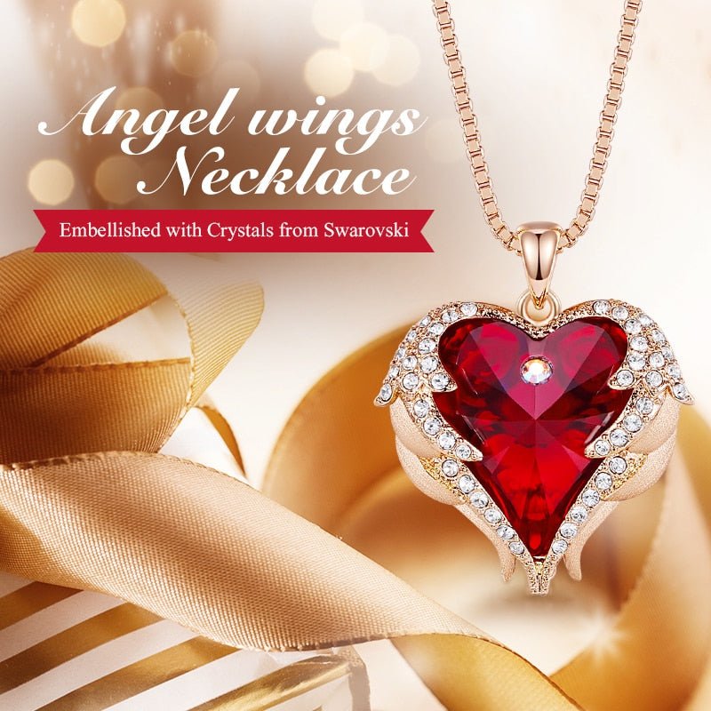 Rose Gold Embellished Crystals Fine Pendant Necklace - Samuels Jewelers