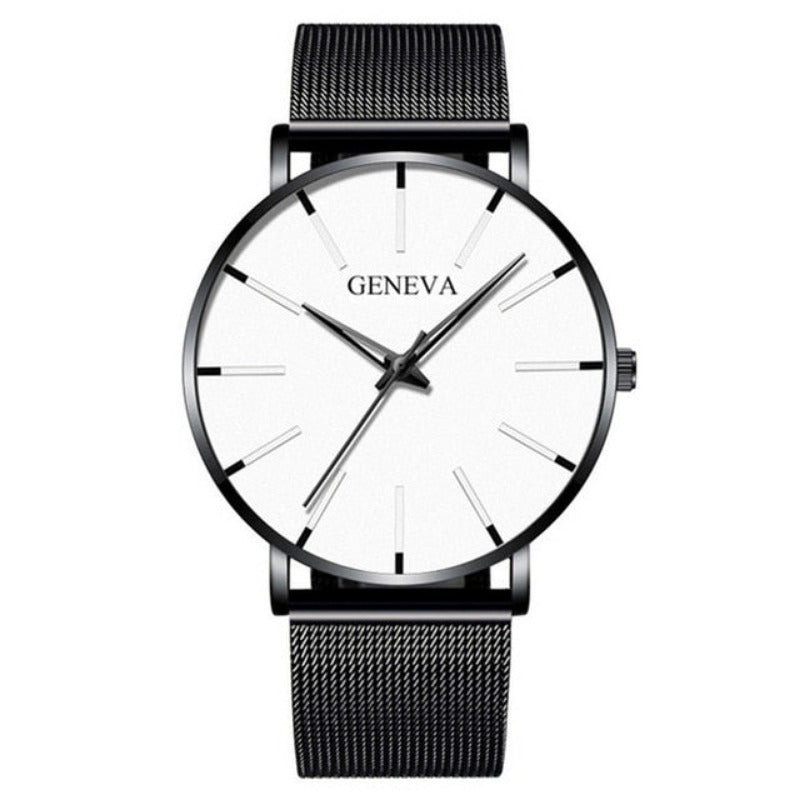 Ultra Thin Men Watches Mesh Belt Quartz Watch - Samuels Jewelers